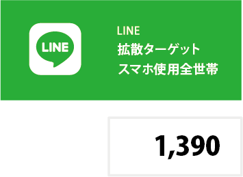LINEフォロワー 1,390