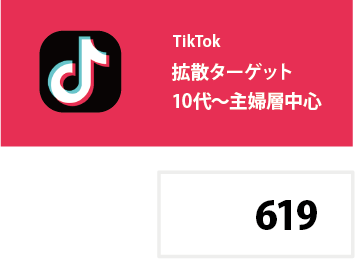 TikTokフォロワー 619