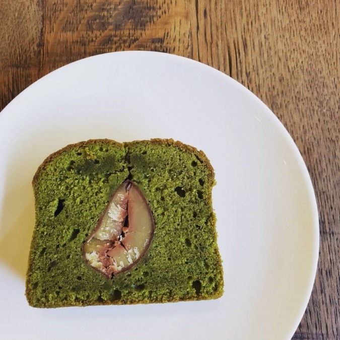 今が旬な有機抹茶と和栗のパウンドケーキ登場!