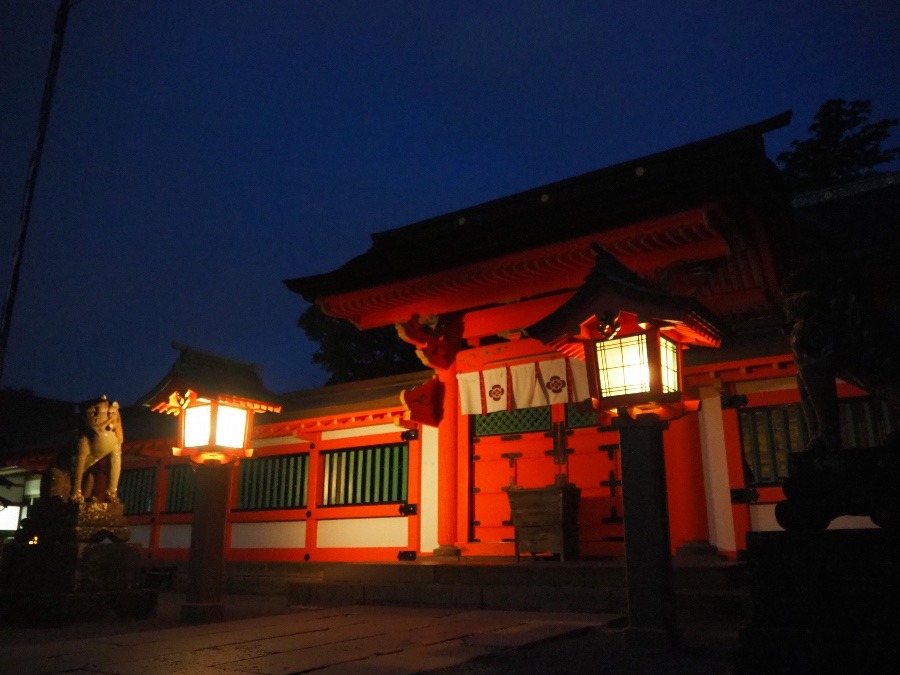 夜の高良山に行ってみた。