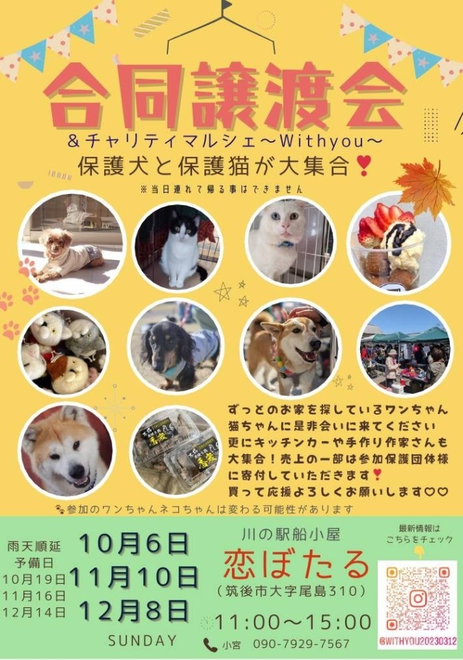 合同譲渡会 and チャリティーマルシェ～with you～